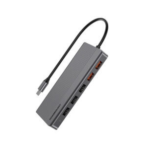 هاب دیتا 13 پورت پاورولوژی Powerology 13-in-1 Slim 4K HDMI USB-C Hub P131HBCGY