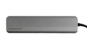 Powerology 6-in-1 Slim 4K HDMI USB-C Hub (1)