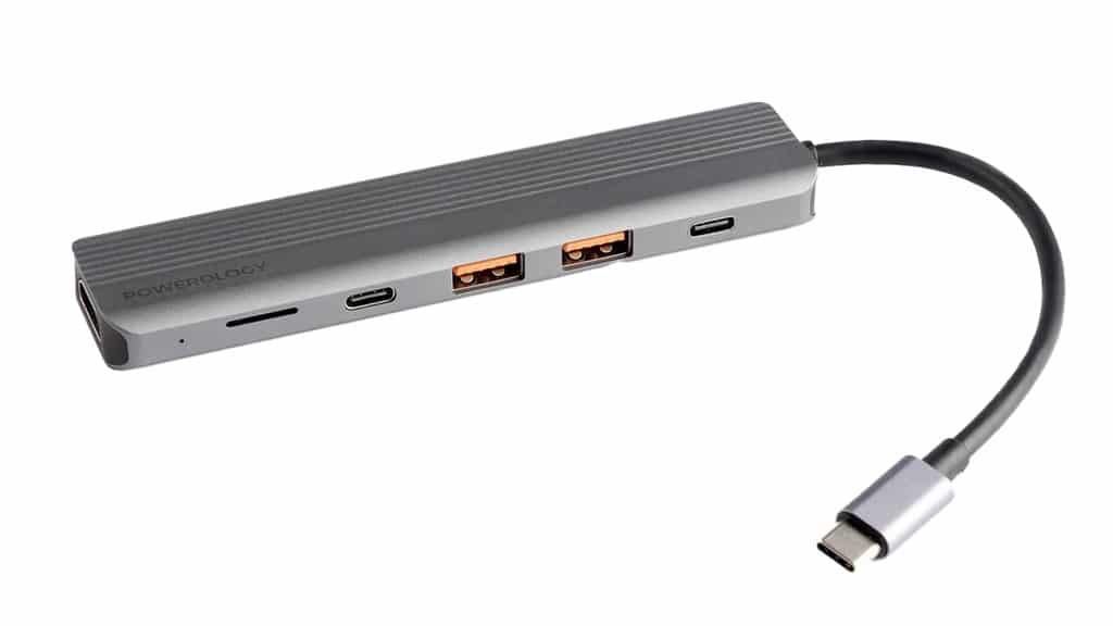 Powerology 6-in-1 Slim 4K HDMI USB-C Hub (2)