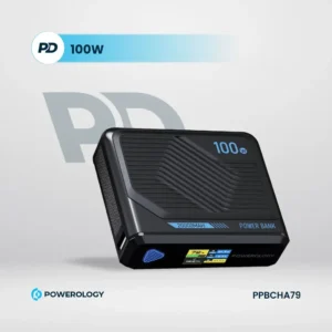 Powerology Ultra Mini 20000mAh Power Bank - Black (1)