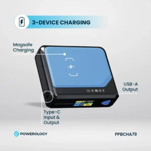 Powerology Ultra Mini 20000mAh Power Bank - Black (5)