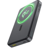 پاوربانک بیسوس مدل PPWPQ10‑20 | مگنتی 10000mAh با شارژ سیمی 22.5 وات و بیسیم 15 وات