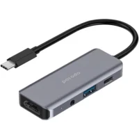 هاب پرودو مدل  4in1 USB-C Hub PD-41CHB-GY