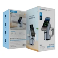 Powerology-Qi2-Speaker-Charge-Station-Gray-3