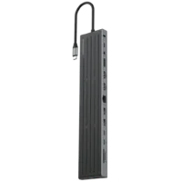 هاب USB-C و پایه لپتاپ 13 پورت مدل Powerology Nexis PWDC4DBBK