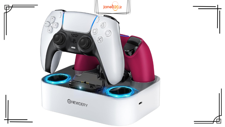 تصویری از پایه شارژ دسته بازی با طراحی مدرن