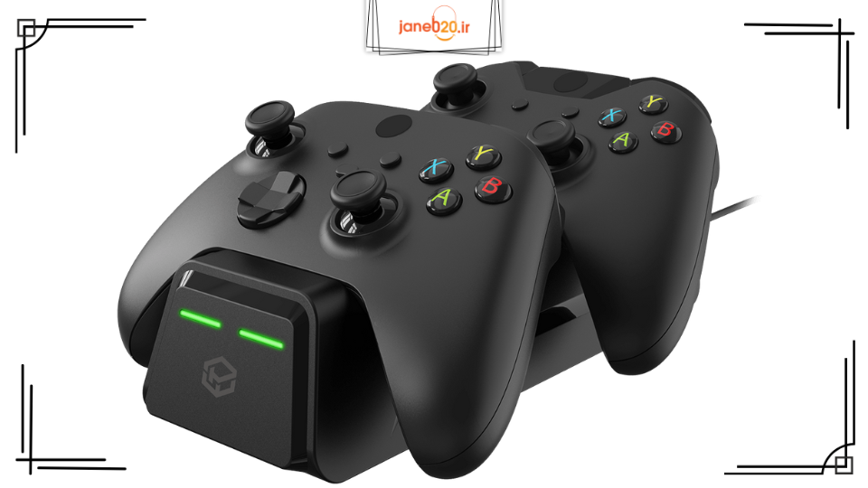 تصویری از پایه شارژ کنسول با مدل متفاومت