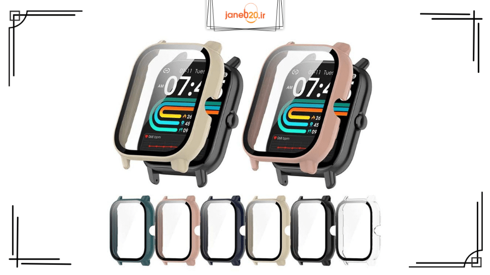تصویری از چند رنگ و نمونه کاور محافظتی ساعت هوشمند در کنار یکدیگر