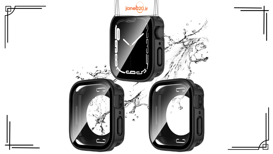 تصویری از یک کاور محافظ زد آب ساعت هوشمند