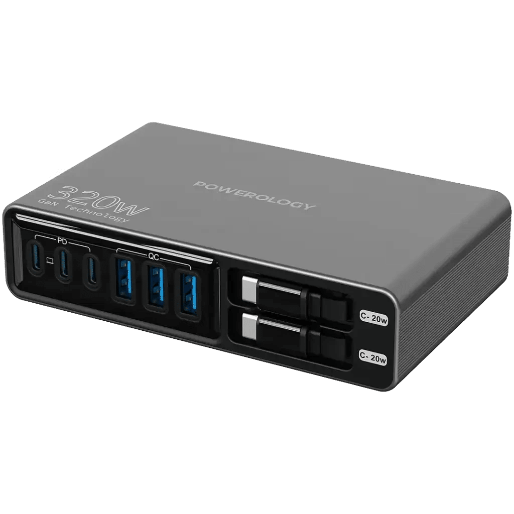 pwcuqc049powerology-univo-charging-station-pd-100w-black