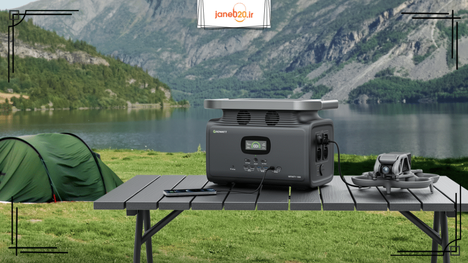 تصویری از یک پاوراستیشن در جنگل