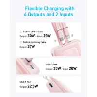 پاوربانک انکر مدل A1681 ظرفیت 20000mAh با کابل لایتنیگ و Type-C - Image 5