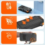 پاوربانک خورشیدی پرودو مدل PB070 ظرفیت 20000mAh - Image 3