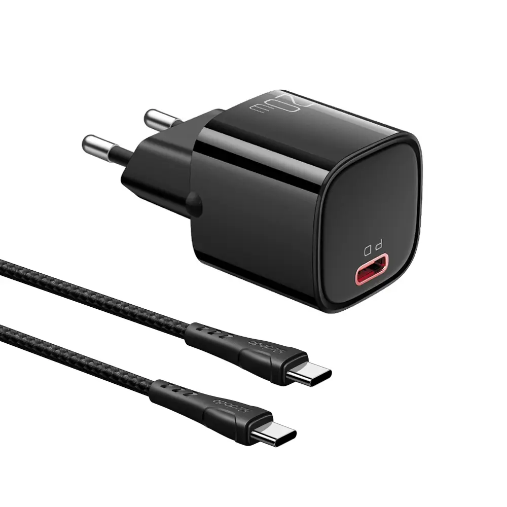 mcdodo-ch-469-pd20w-fast-charger-kit-1 شارژر دیواری 2۰ وات مکدودو مدل CH-469 با کابل - Image 1