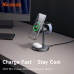 هولدر شارژر وایرلس مگنتی 25 وات مک دودو Mcdodo مدل CH-6170 با فن - Image 3