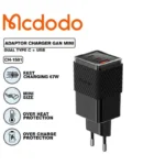 شارژر دیواری مک دودو مدل CH-1501 ظرفیت ۶۷ وات با ۳ پورت - Image 3
