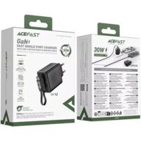 شارژر دیواری ایس فست A110 با کابل جمع‌شونده و توان 30 وات - Image 7