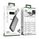 پاوربانک ایس فست M22 ظرفیت 20000 با کابل متصل و توان 130 وات - Image 7
