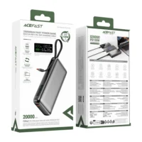 پاوربانک ایس فست M22 ظرفیت 20000 با کابل متصل و توان 130 وات - Image 7
