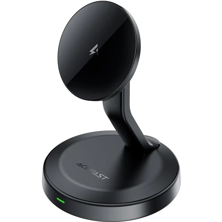 acefast-e26-15w-magnetic-wireless-charger-holder شارژر وایرلس و هولدر مگنتی رومیزی ایس فست E26 توان 15 وات - Image 1