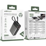 پاوربانک ایس فست M21 ظرفیت 20000 با کابل متصل و توان 65 وات - Image 7