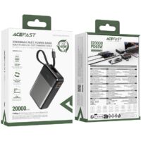 پاوربانک ایس فست M21 ظرفیت 20000 با کابل متصل و توان 65 وات - Image 7