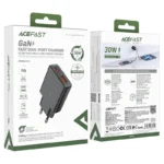 شارژر دیواری 30 وات دو پورت ایس فست A69 با USB-C و USB-A - Image 8
