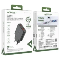 شارژر دیواری 30 وات دو پورت ایس فست A69 با USB-C و USB-A - Image 8