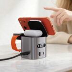 استند و شارژر وایرلس مگ سیف ایس فست Z9 شارژر رومیزی 80 وات - Image 5