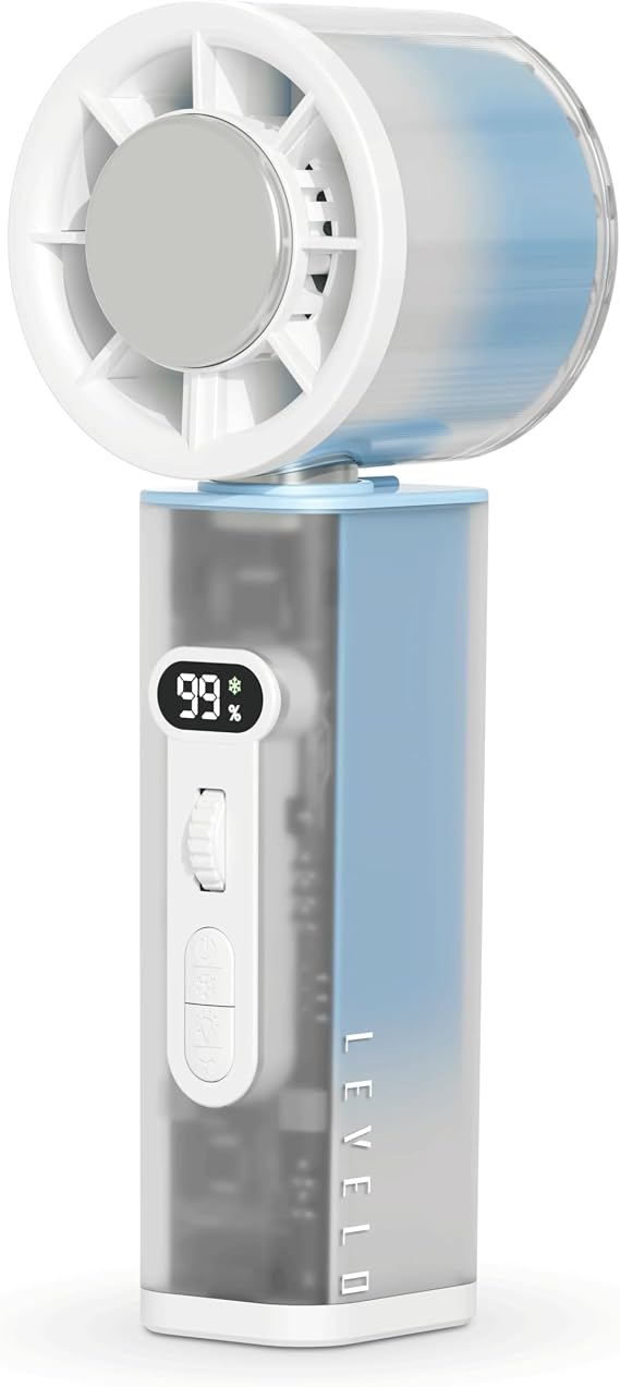 levelo-cyclo-portable-handheld-cooling-fan پنکه دستی لولو مدل Cyclo با قابلیت خنککنندگی - Image 1